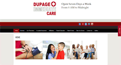 Desktop Screenshot of dupageimmediatecare.com